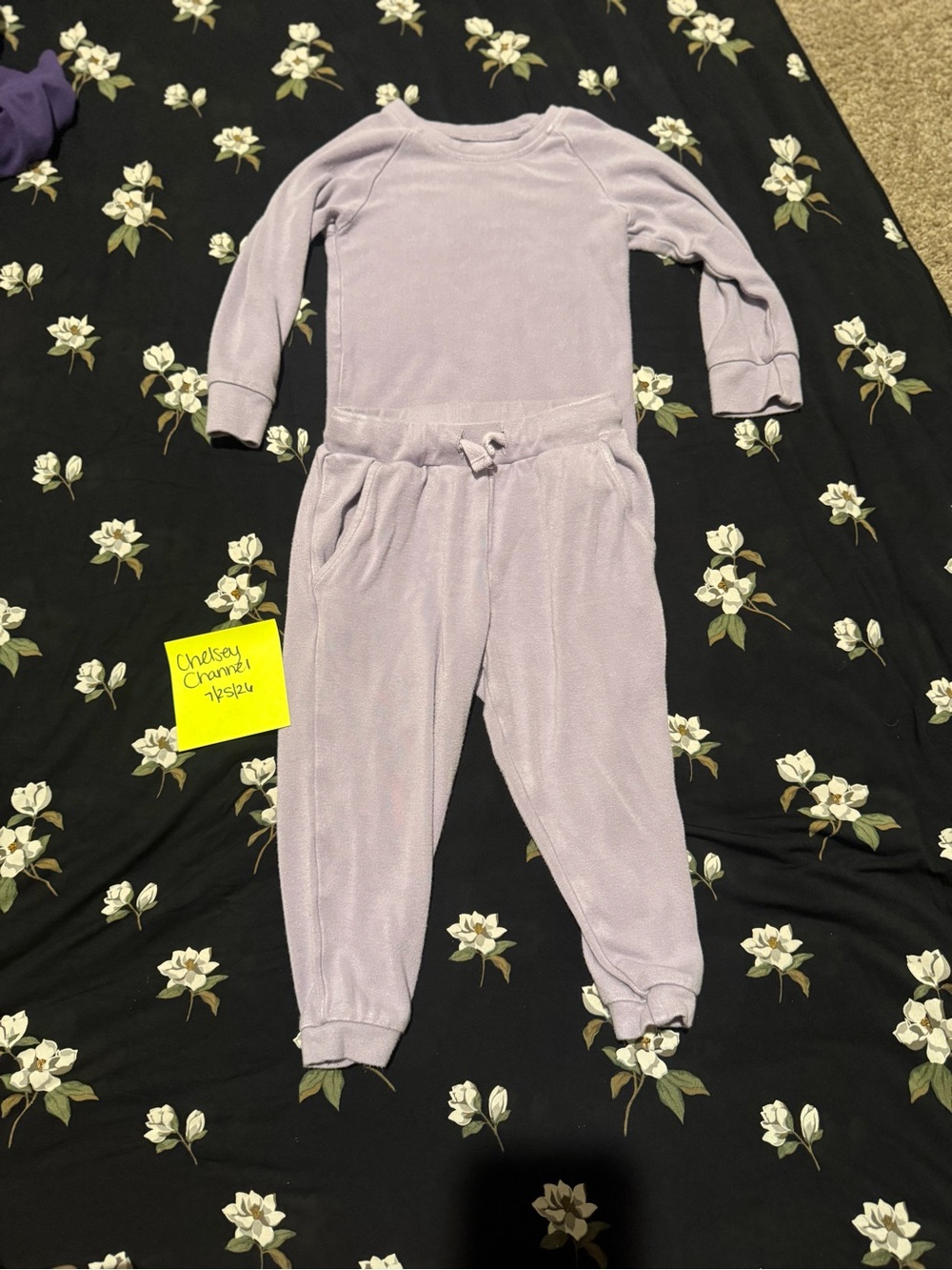 Kyte bay Lavender Cozy Jogger Set - Soft Long Sleeve Top and Pants